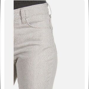 18 18W 2X NYDJ jeans gray white print denim ankle pants